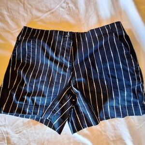 Striped Navy Women's Shorts